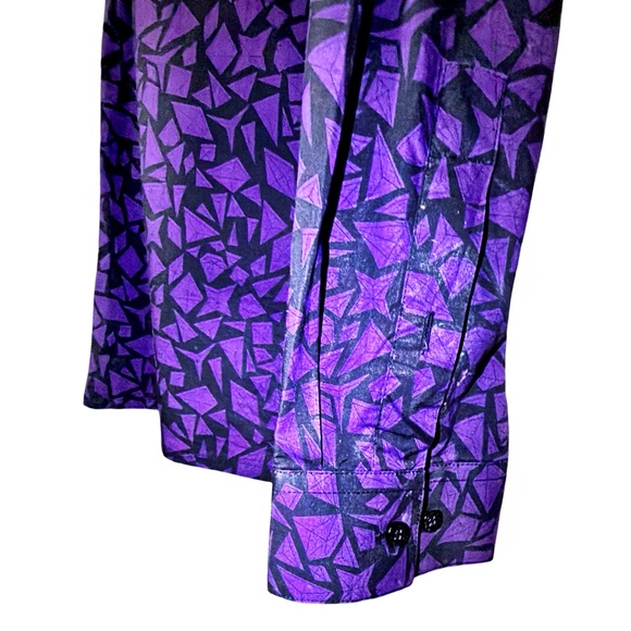 Versace Collection Geometric Cotton Shirt | 17” / 43 | Italian Statement - Picture 12 of 15